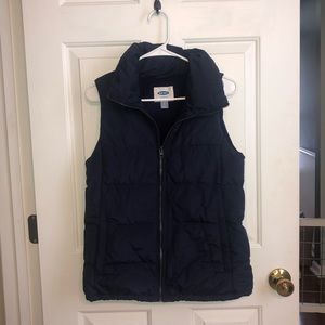 Plush Navy Vest